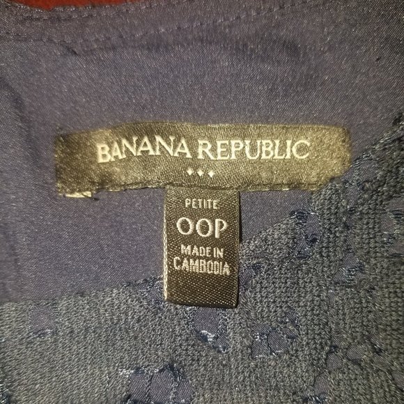 Banana Republic Factory Lined Short Sleeve Lace Dress W/Back Zip EUC! - Picture 3 of 5